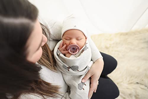 Sheep/Khaki Lightweight Unisex Baby Swaddle Blanket - 100% Luxury Cotton