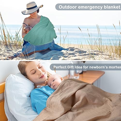 Cold Colors 8 Pack Baby Muslin Large Swaddle Blankets