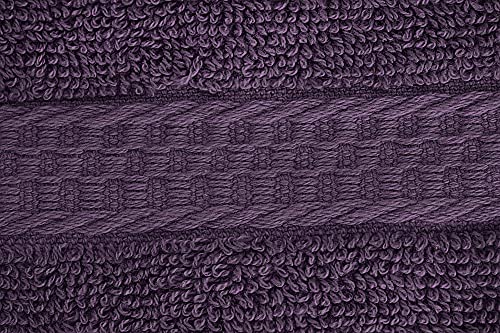 Utopia Towels [12 Pack Premium Wash Cloths Set (12 x 12 Inches) 100% Cotton Ring Spun, Highly Absorbent and Soft Feel Essential Washcloths for Bathroom, Spa, Gym, and Face Towel (Plum)