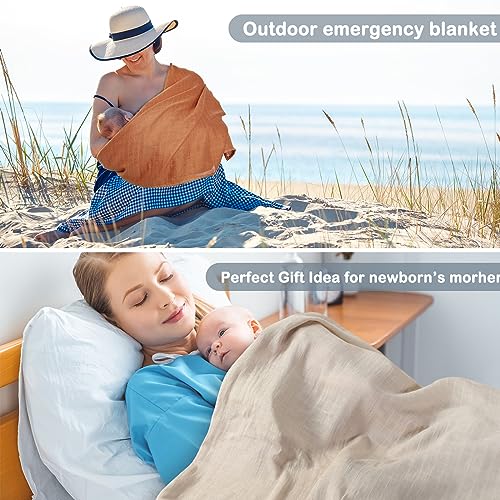 Warm Colors 8 Pack Baby Muslin Large Swaddle Blankets