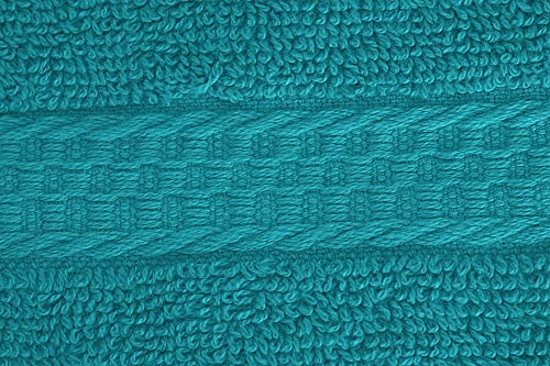 Utopia Towels [12 Pack Premium Wash Cloths Set (12 x 12 Inches) 100% Cotton Ring Spun, Highly Absorbent and Soft Feel Essential Washcloths for Bathroom, Spa, Gym, and Face Towel (Turquoise)