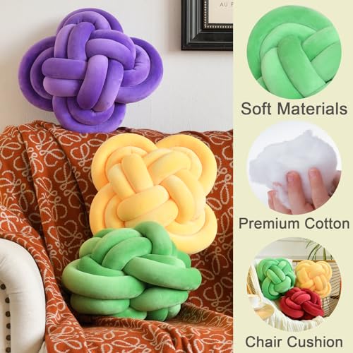 Mint Knot Pillow - Modern Knot Pillow - Knot Ball Pillow Cushion Modern Throw Pillow