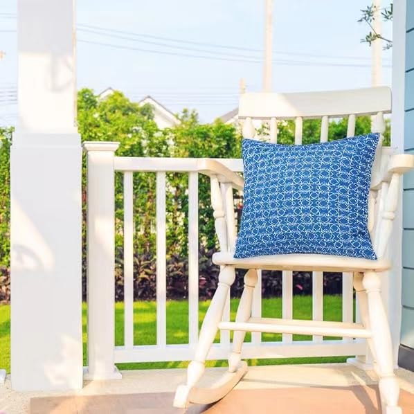 JMGBird Outdoor Pillows, Water Resistance Throw Pillows with Inserts,18x18 Inch,Pack of 2, Upgrade Your Patio Decor with Our Stylish Furniture Pillows