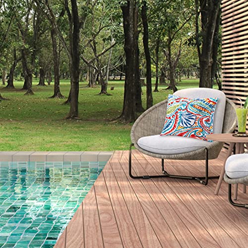 JMGBird Outdoor Pillows Waterproof Set of 2 Outdoor Throw Pillows with Insert Included 18×18 Inch Outdoor Pillows for Patio Furniture