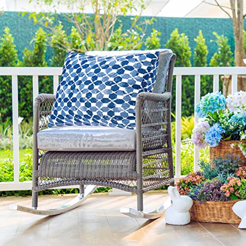 JMGBird Outdoor Pillows Waterproof Set of 2 Outdoor Throw Pillows with Insert Included 18×18 Inch Outdoor Pillows for Patio Furniture