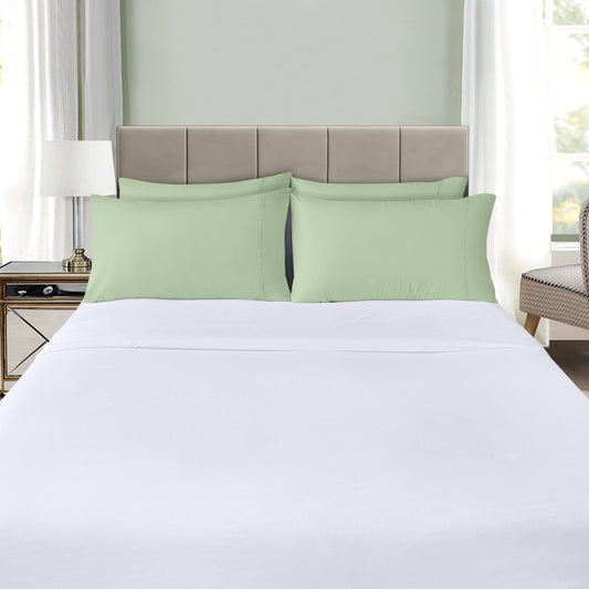 Utopia Bedding Queen Pillow Cases - 4 Pack - Envelope Closure - Soft Brushed Microfiber Fabric - Shrinkage and Fade Resistant Pillow Cases Queen Size 20 X 30 Inches (Queen, Sage)