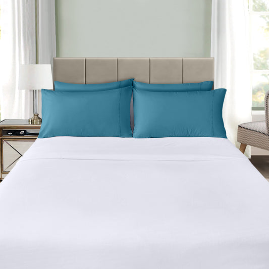 Utopia Bedding Queen Pillow Cases - 4 Pack - Envelope Closure - Soft Brushed Microfiber Fabric - Shrinkage and Fade Resistant Pillow Cases Queen Size 20 X 30 Inches (Queen, Denim Blue)
