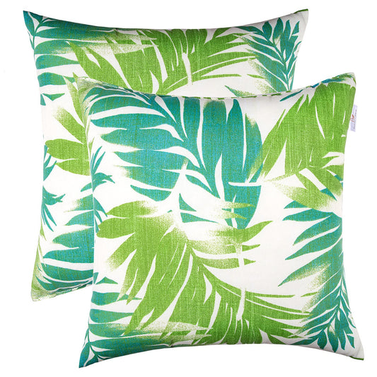 JMGBird Outdoor Pillows Set of 2 Outdoor Throw Pillows Waterproof with Insert 18×18 Inch Outdoor Pillow for Patio Furniture