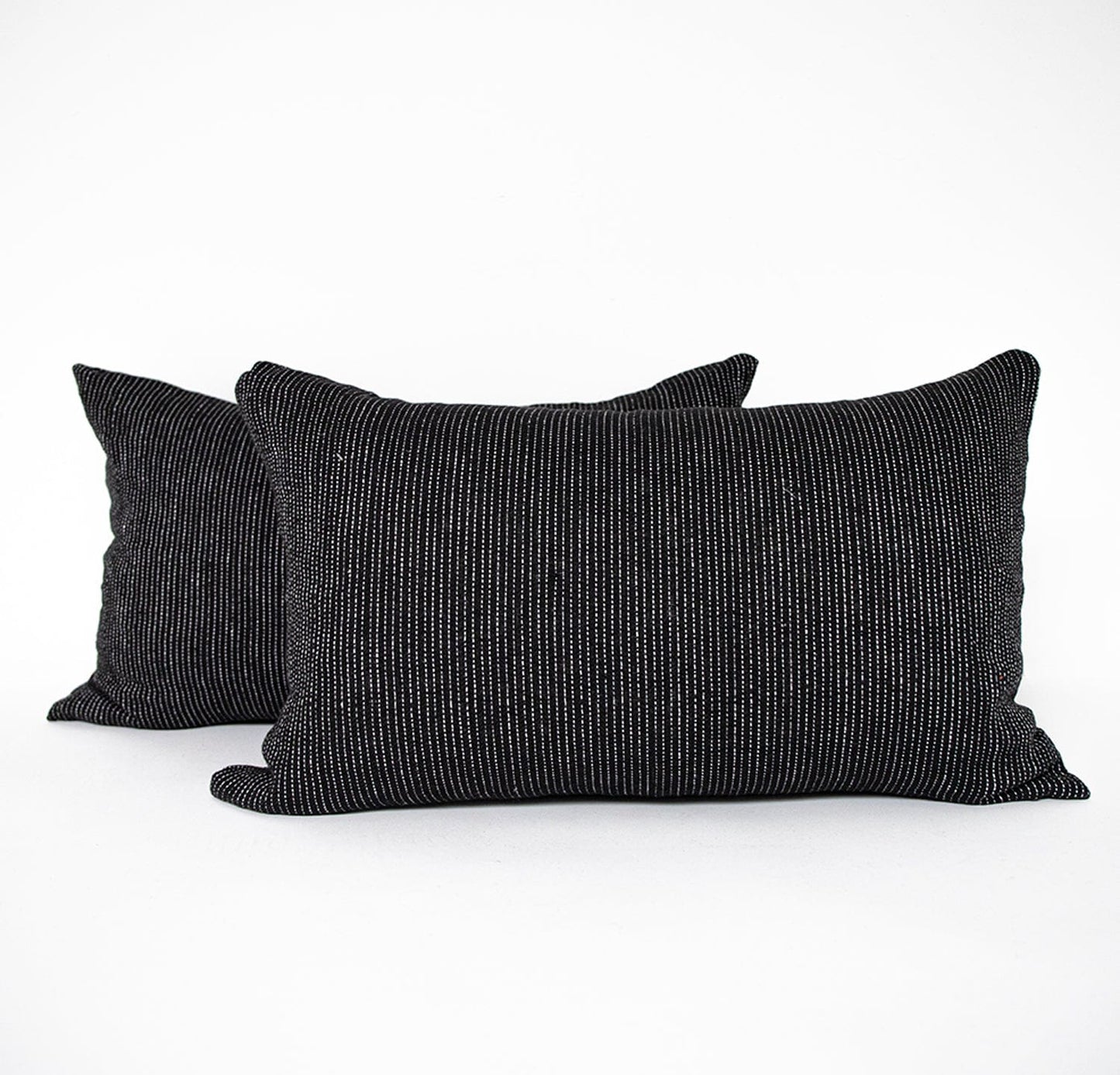 Linen Lumbar Throw Pillow Cover