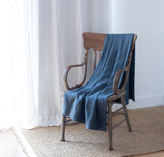 Linen Throw Blanket