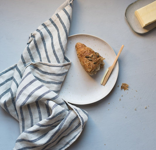 French Stripe Linen Tea Towel