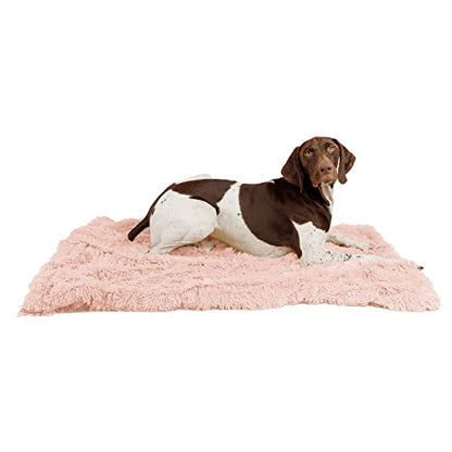 Calming Shag Fur Pet Throw Blanket, Cotton Candy Pink, 40"x50"