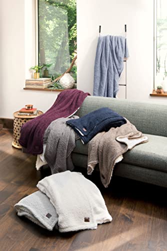 UGG Ana Port Knit Throw Blanket - Plush Oversized Reversible Accent Blanket