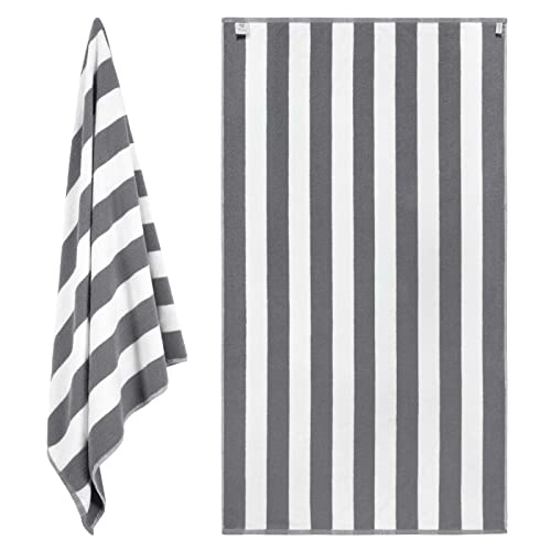 Black and best sale white cabana towels