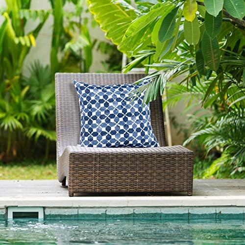 JMGBird Outdoor Pillows Waterproof Set of 2 Outdoor Throw Pillows with Insert Included 18×18 Inch Outdoor Pillows for Patio Furniture