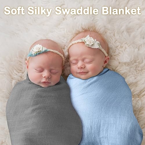 Cold Colors 8 Pack Baby Muslin Large Swaddle Blankets
