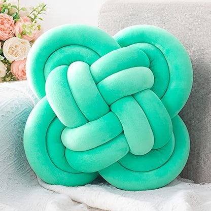 Seafoam Knot Pillow - Modern Knot Pillow - Knot Ball Pillow Cushion Modern Throw Pillow