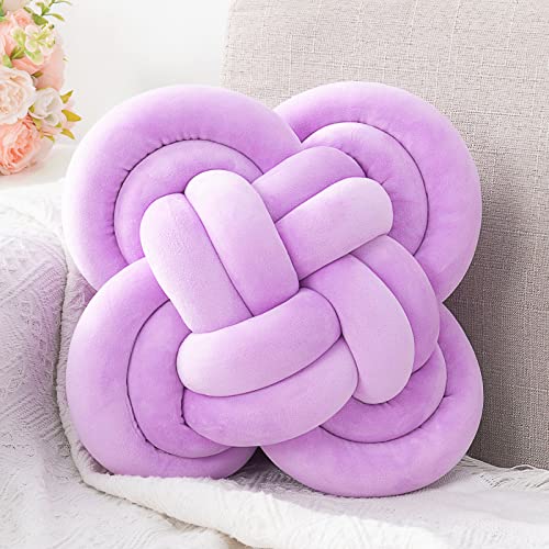 Lavender Knot Pillow - Modern Knot Pillow - Knot Ball Pillow Cushion Modern Throw Pillow