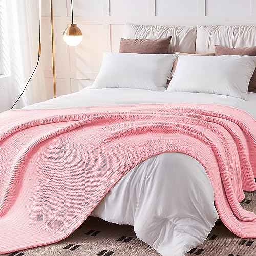 L'AGRATY Weighted Blanket - 60"x80" 20lbs Cooling Breathable Heavy Blanket Microfiber Material with Glass Beads Big Blanket for Adult All-Season Summer Fall Winter Soft Thick Comfort Blanket