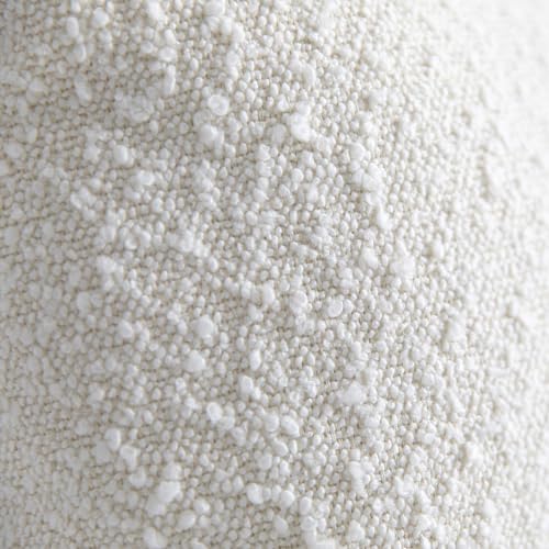 HOMFINER Set of 2 Boucle Throw Pillow Covers Textured Ivory White Modern Farmhouse Boho Accent Decorative Square Pillow Cases Neutral Home Decor for Couch Cushion Bed Living Room 18x18 inch