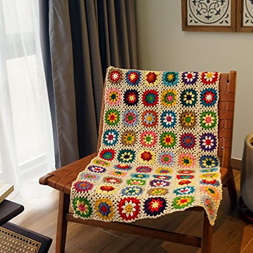 Handmade Crochet Throw Blanket Granny Blanket