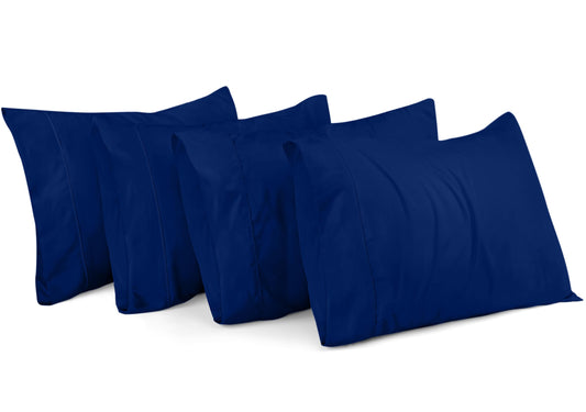 Utopia Bedding Queen Pillow Cases - 4 Pack - Envelope Closure - Soft Brushed Microfiber Fabric - Shrinkage and Fade Resistant Pillow Cases Queen Size 20 X 30 Inches (Queen, Royal Blue)