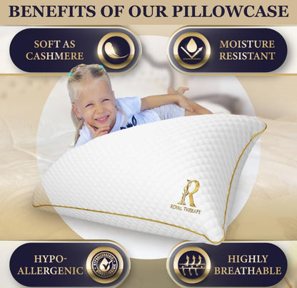 White King Memory Foam Adjustable Side Sleeper Pillow for Neck & Shoulder
