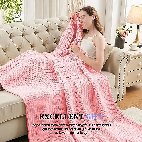 L'AGRATY Weighted Blanket - 60"x80" 20lbs Cooling Breathable Heavy Blanket Microfiber Material with Glass Beads Big Blanket for Adult All-Season Summer Fall Winter Soft Thick Comfort Blanket