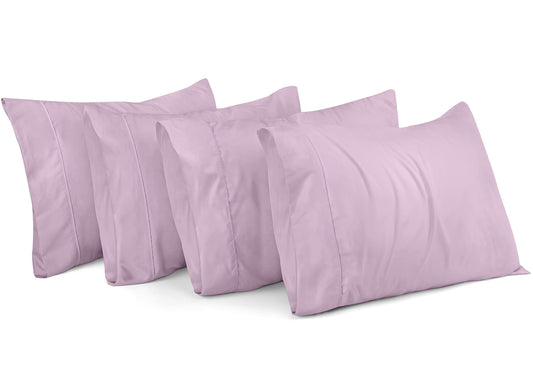 Utopia Bedding Queen Pillow Cases - 4 Pack - Envelope Closure - Soft Brushed Microfiber Fabric - Shrinkage and Fade Resistant Pillow Cases Queen Size 20 X 30 Inches (Queen, Lavender)