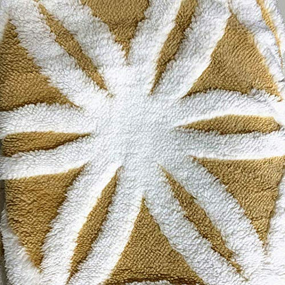 Yellow Sherpa Fleece Throw Blanket -  60x50 in