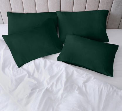 Utopia Bedding Queen Pillow Cases - 4 Pack - Envelope Closure - Soft Brushed Microfiber Fabric - Shrinkage and Fade Resistant Pillow Cases Queen Size 20 X 30 Inches (Queen, Emerald)