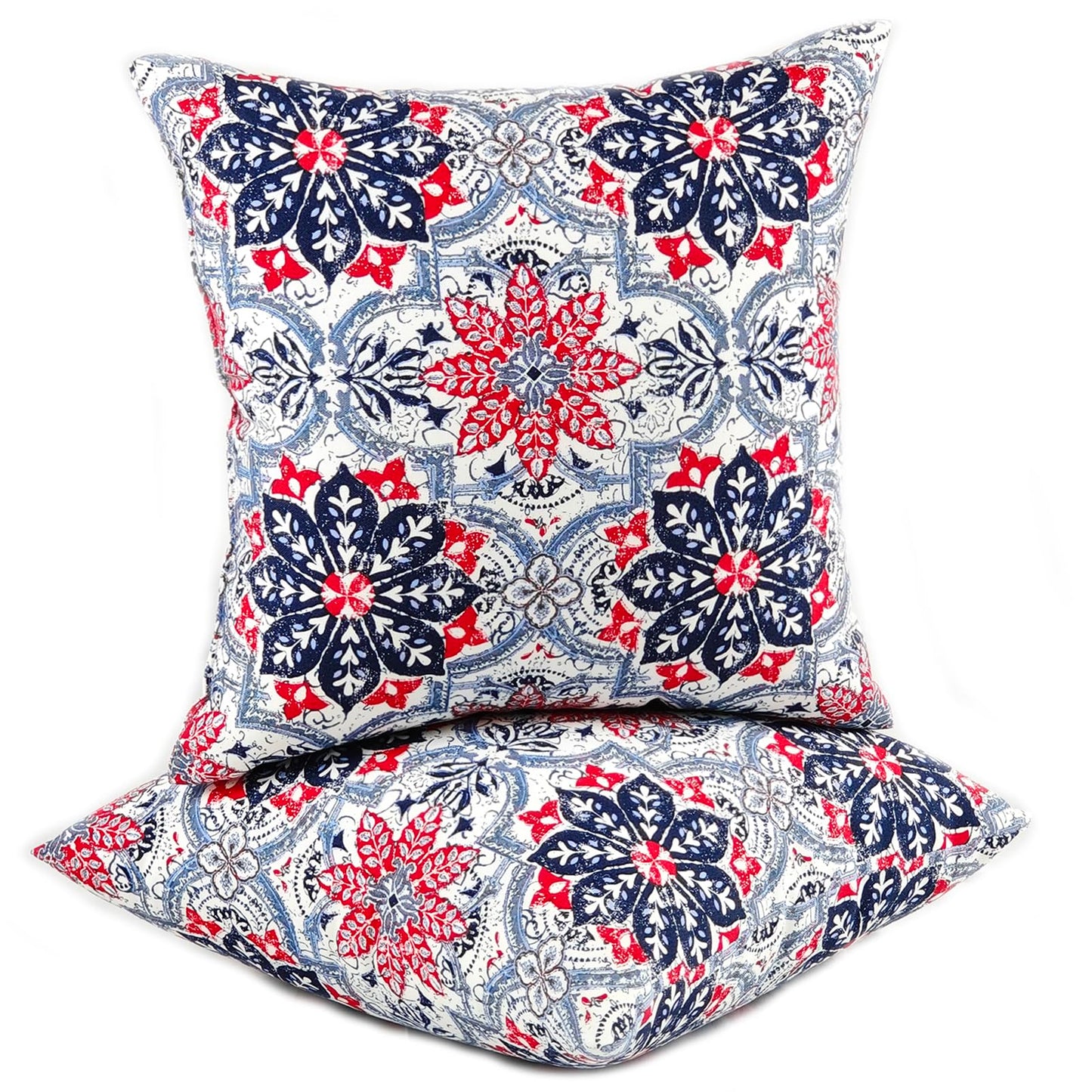 JMGBird Patio Pillows Outdoor Waterproof Set of 2 Outdoor Throw Pillows with Inserts included18×18 Inch Outdoor Pillow for Patio Furniture