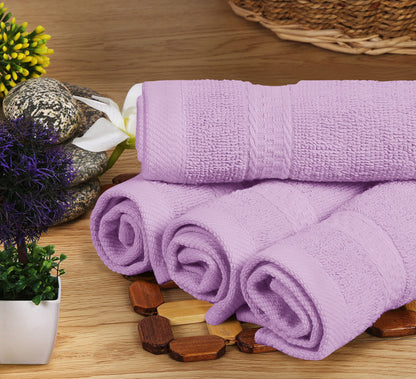 Utopia Towels 8-Piece Premium Towel Set, 2 Bath Towels, 2 Hand Towels, and 4 Wash Cloths, 600 GSM 100% Ring Spun Cotton Highly Absorbent Towels for Bathroom, Gym, Hotel, and Spa (Lavender)